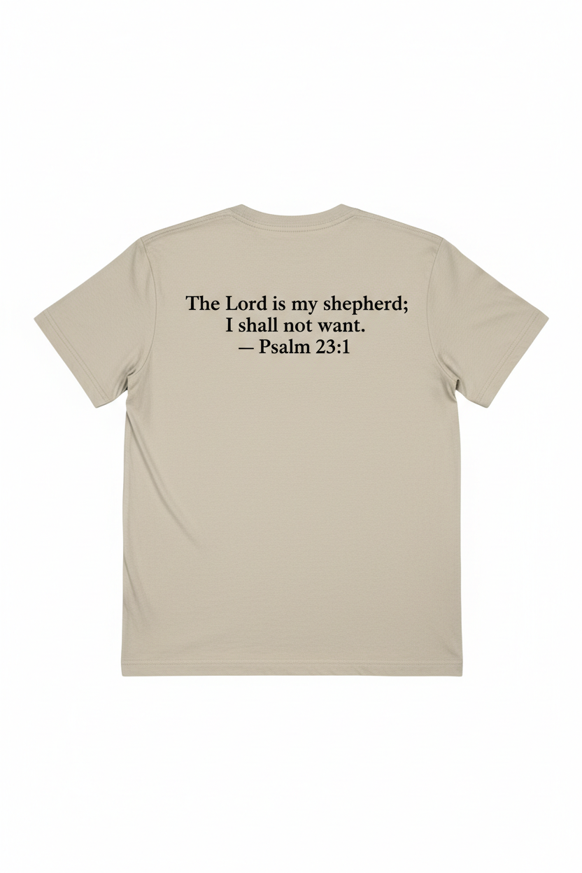 Psalm 23:1 - Beige Back