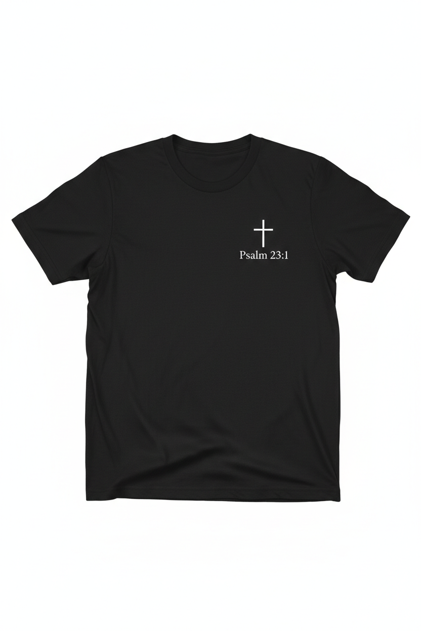Psalm 23:1 - Black Front