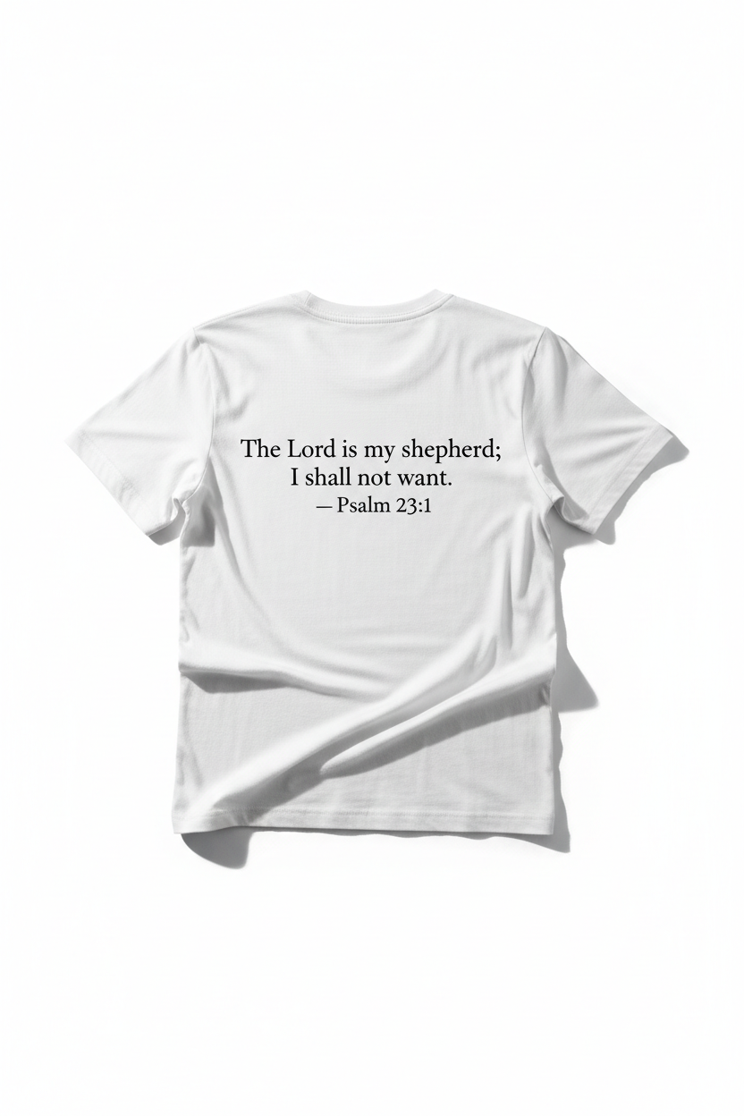 Psalm 23:1 - White Back